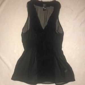 Sheer sleeveless guess blouse